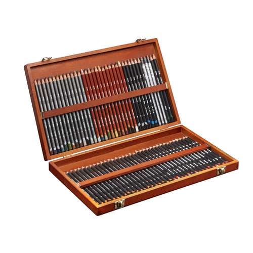 DERWENT | SKETCHING COLLECTION — wooden box set of 72 pencils